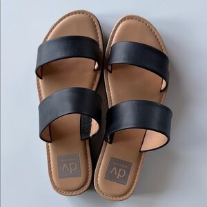 Dolce Vita Black and Tan Sandals